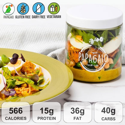 Protein Packed Vegetarian Salad Jar